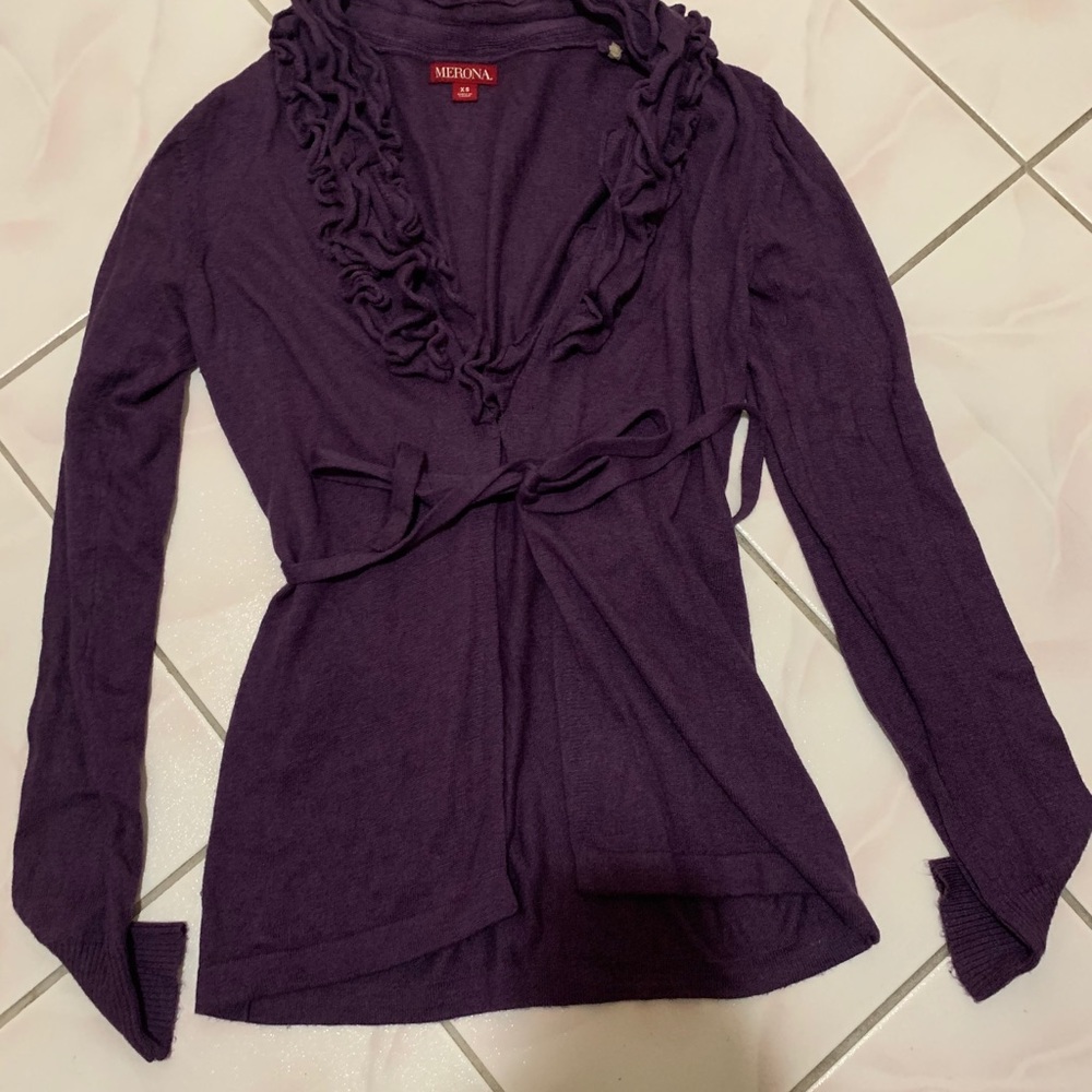 Merona Purple Cardigan